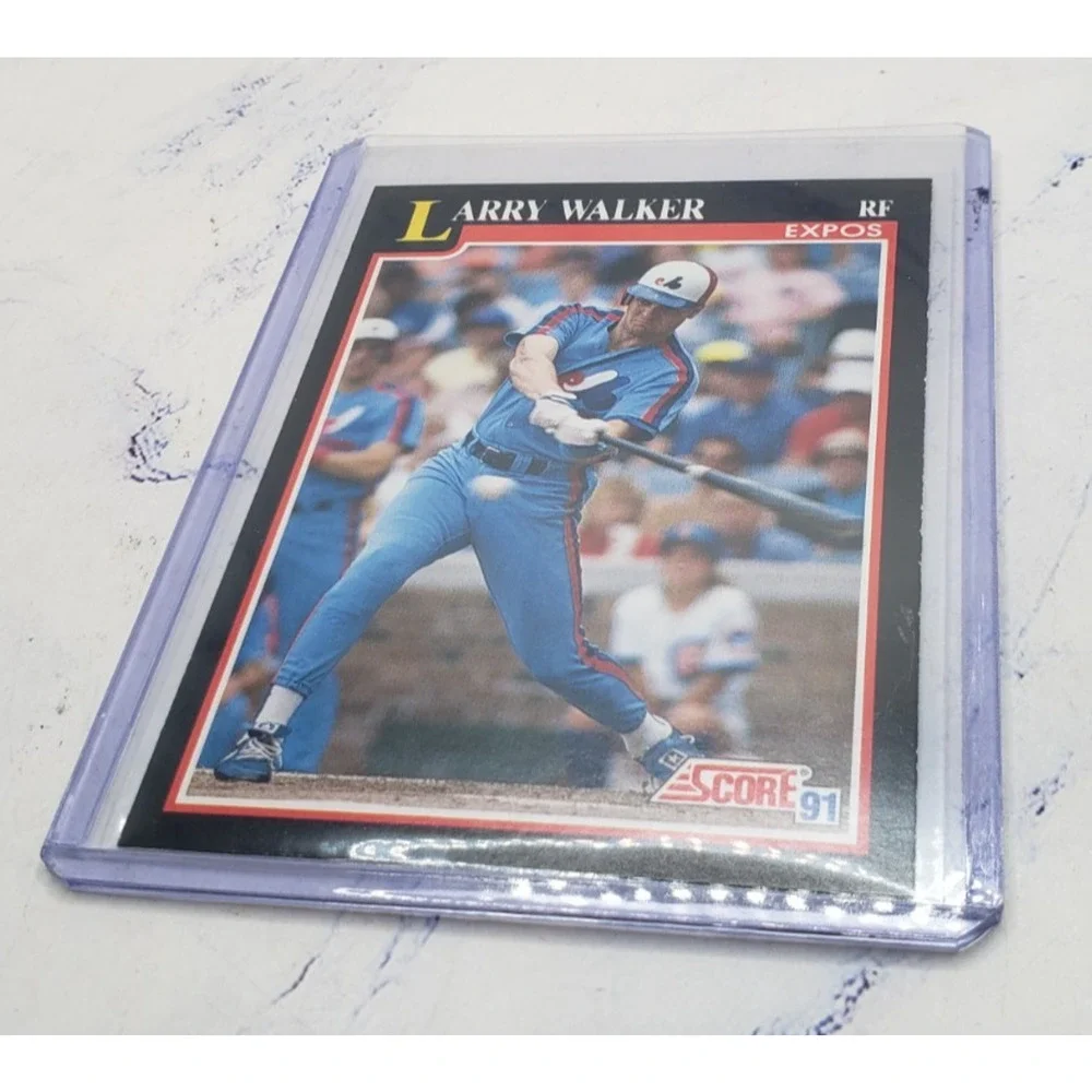 1991 Score Larry Walker Montreal Expos Baseball Card